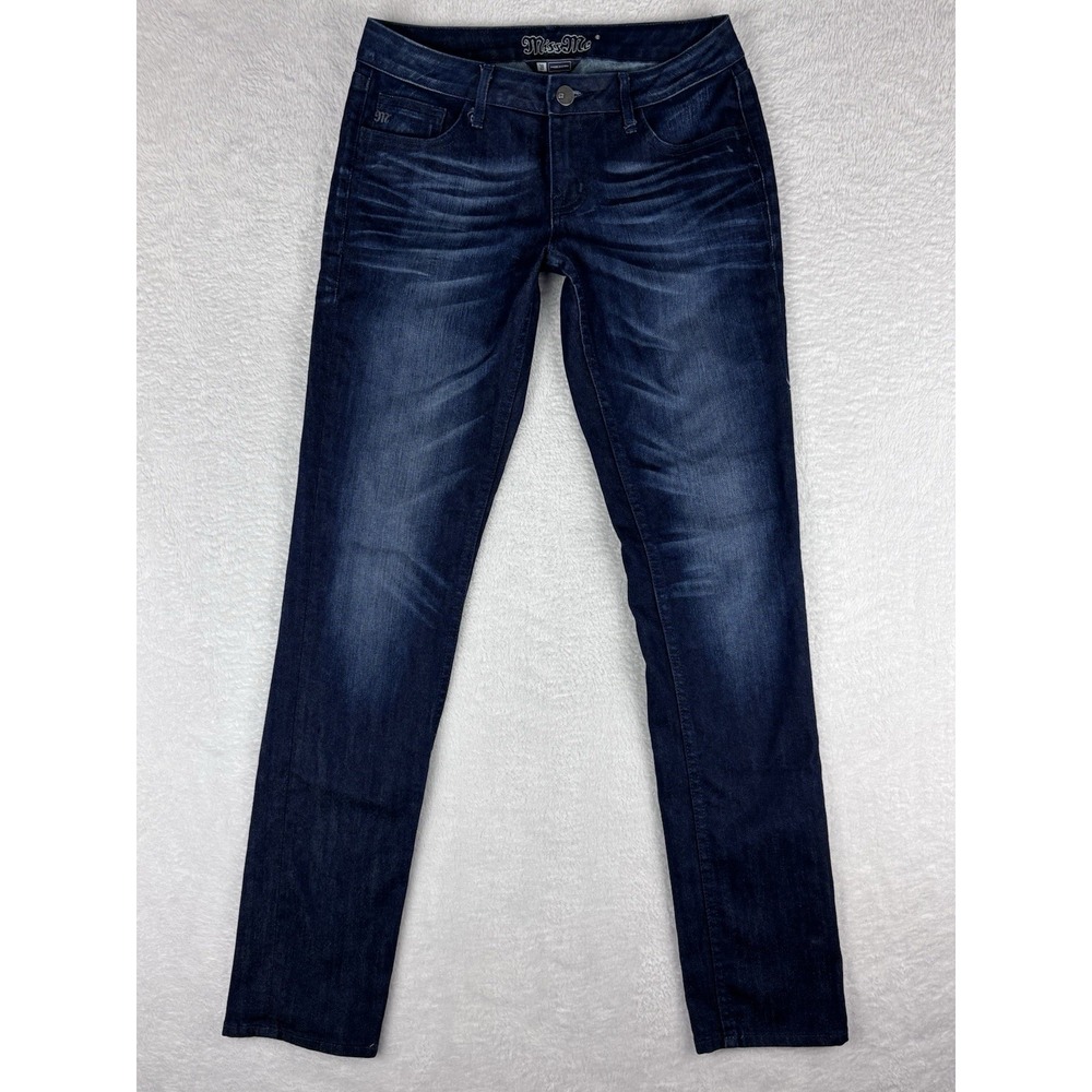 Miss Me Jeans Women's Blue 5 Pocket Nicole Low Rise Skinny Jeans Size 28